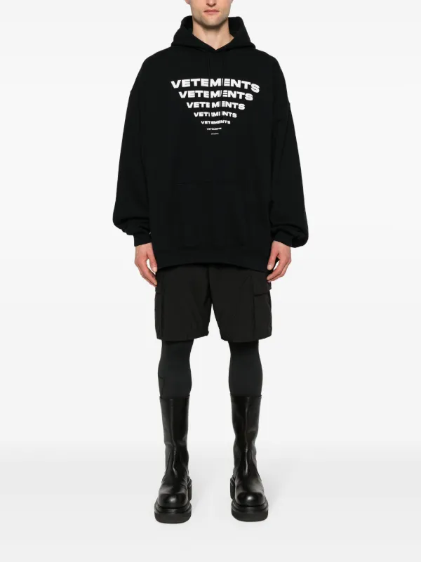 【VETEMENTS】5G LOGO HOODIE（BLACK） パーカー VETEMENTS Black 5G Hoodie Vetements