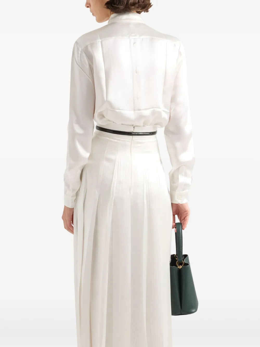 Prada Blouse met borduurwerk Wit