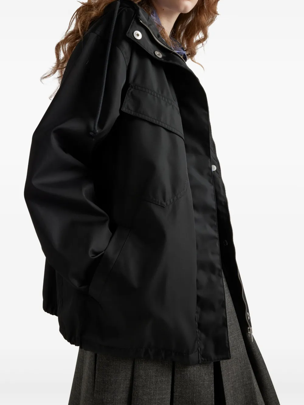 Prada Re-Nylon donsjack Zwart