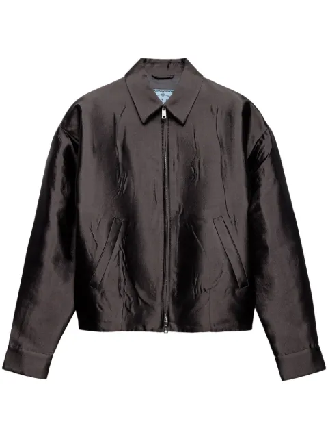Prada triangle-logo jacket