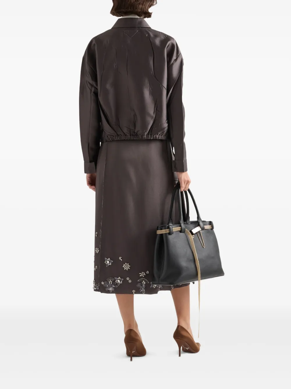 Prada Jack met triangel-logo Grijs