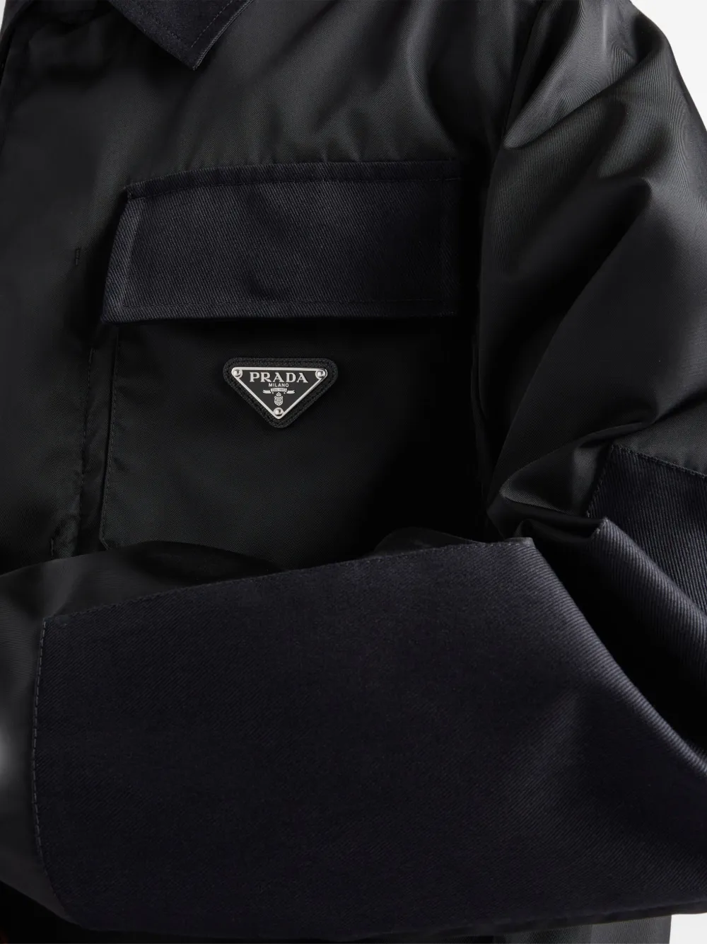 Prada Re-Nylon donsjack Zwart