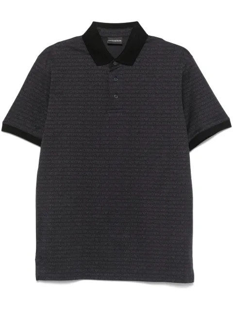 Emporio Armani logo-jacquard polo shirt