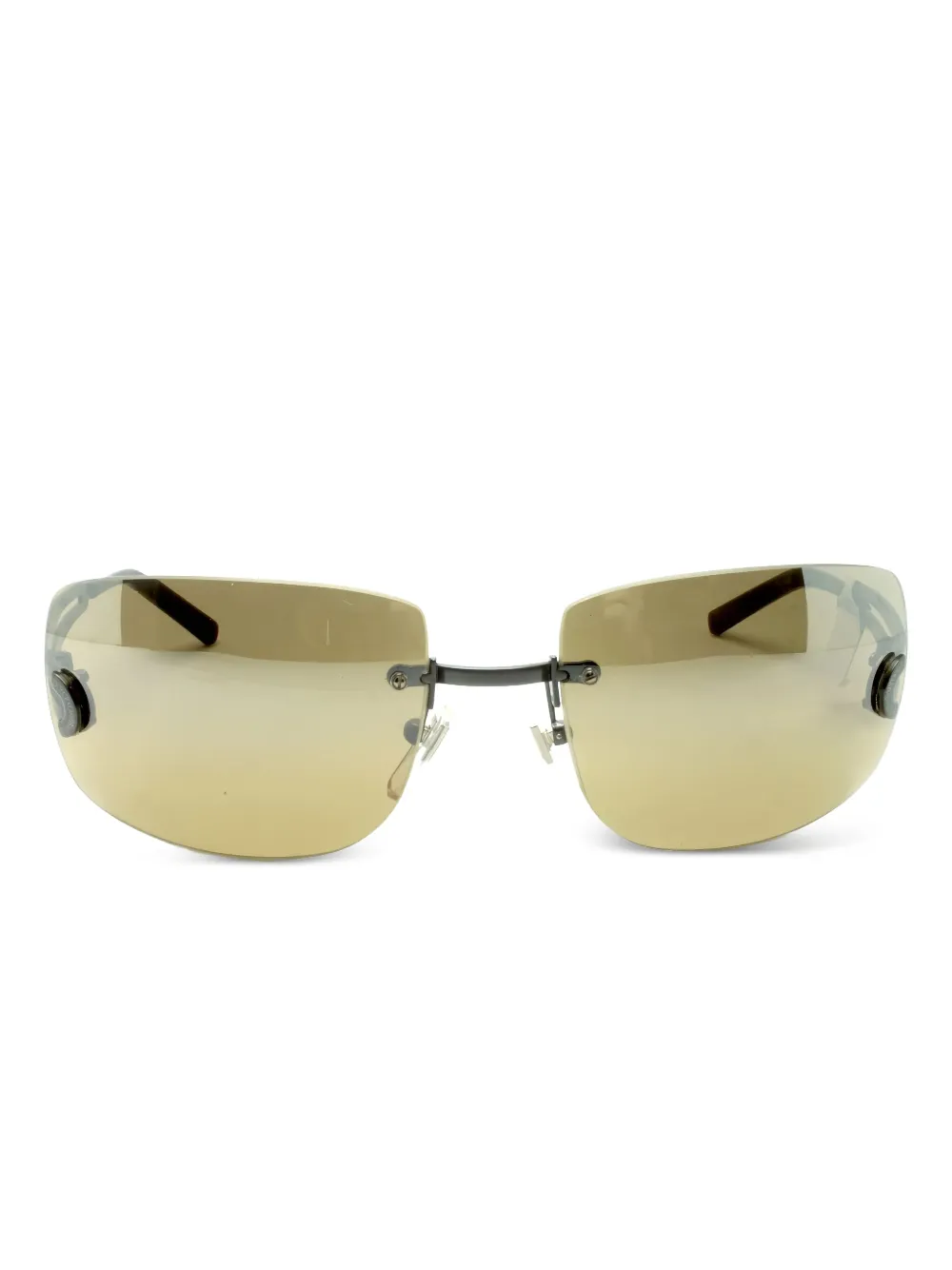 Dolce & Gabbana Eyewear rectangle-frama sunglasses - Marrone