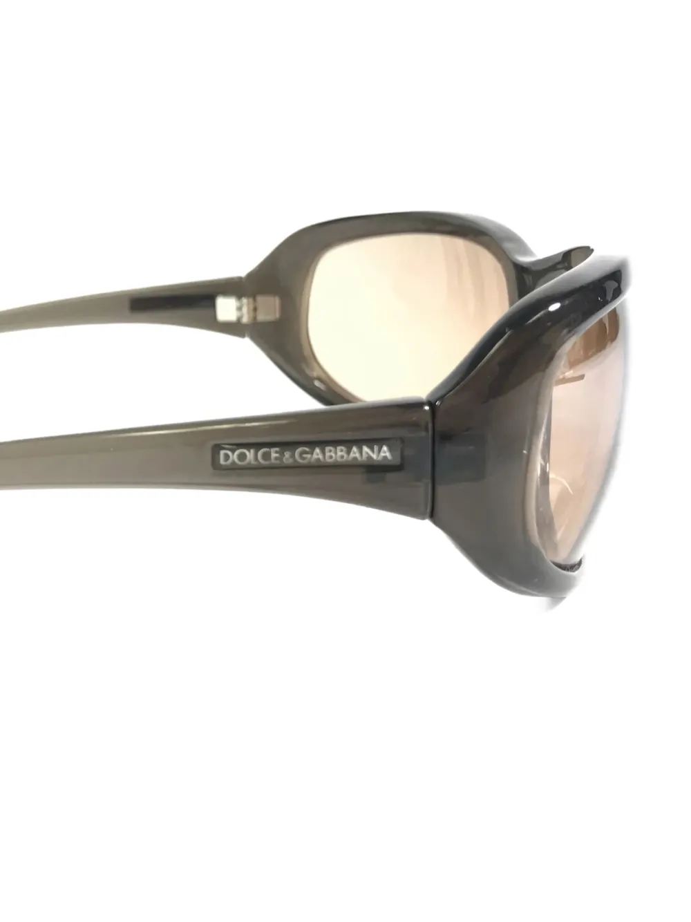 Dolce & Gabbana Eyewear Zonnebril met rechthoekig montuur Grijs