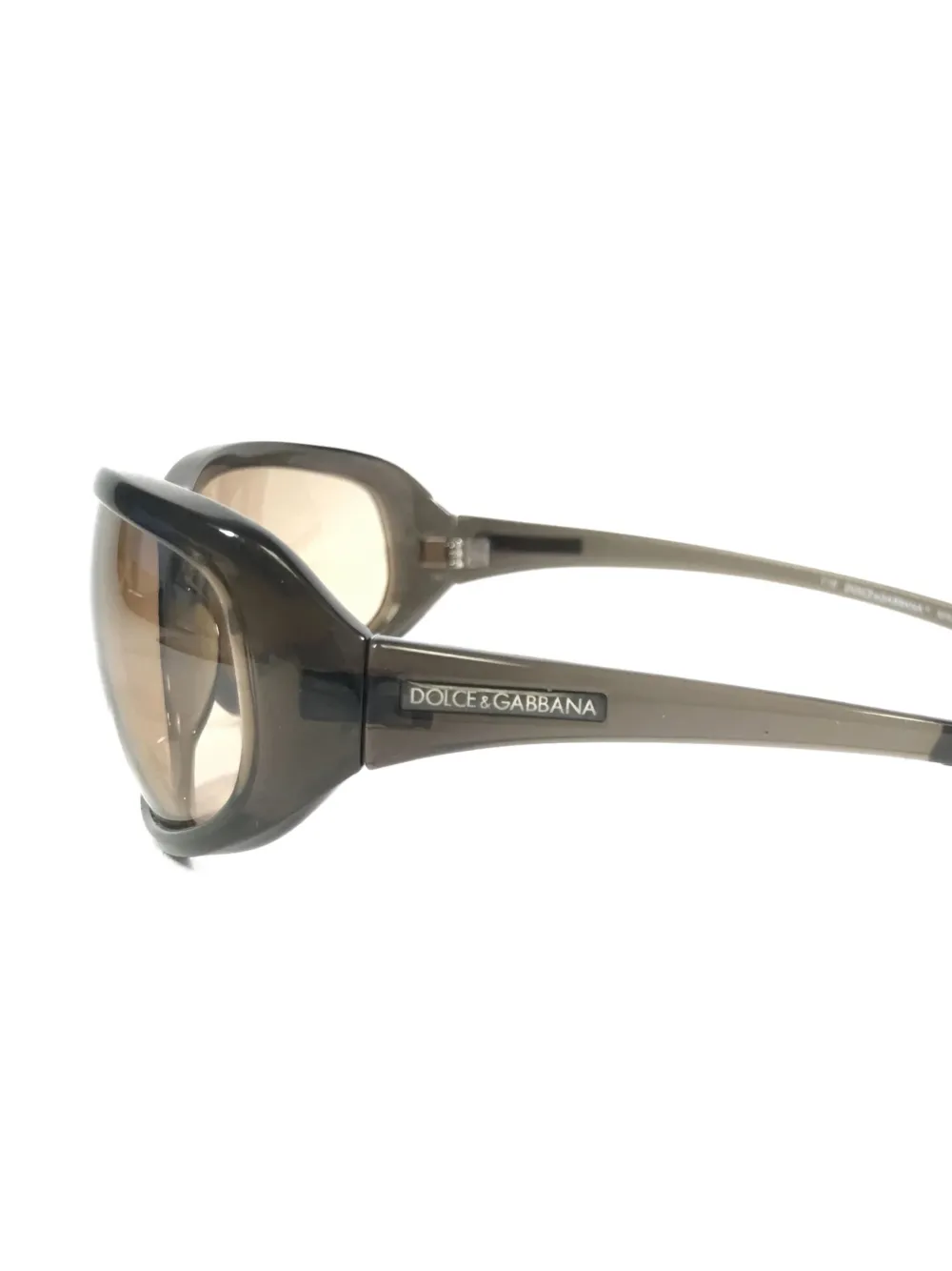 Dolce & Gabbana Eyewear Zonnebril met rechthoekig montuur Grijs