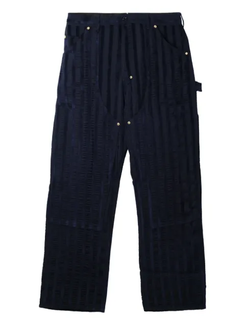 4SDESIGNS striped utility trousers