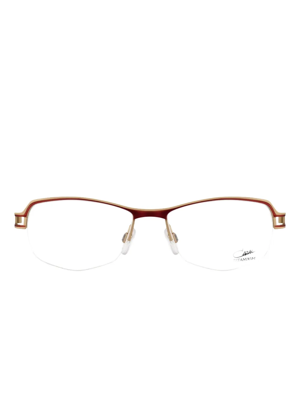 Cazal geometric-frame glasses | Gold | Image 1
