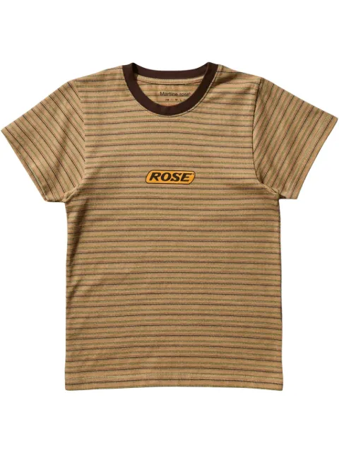 Martine Rose playera con rayas estampadas
