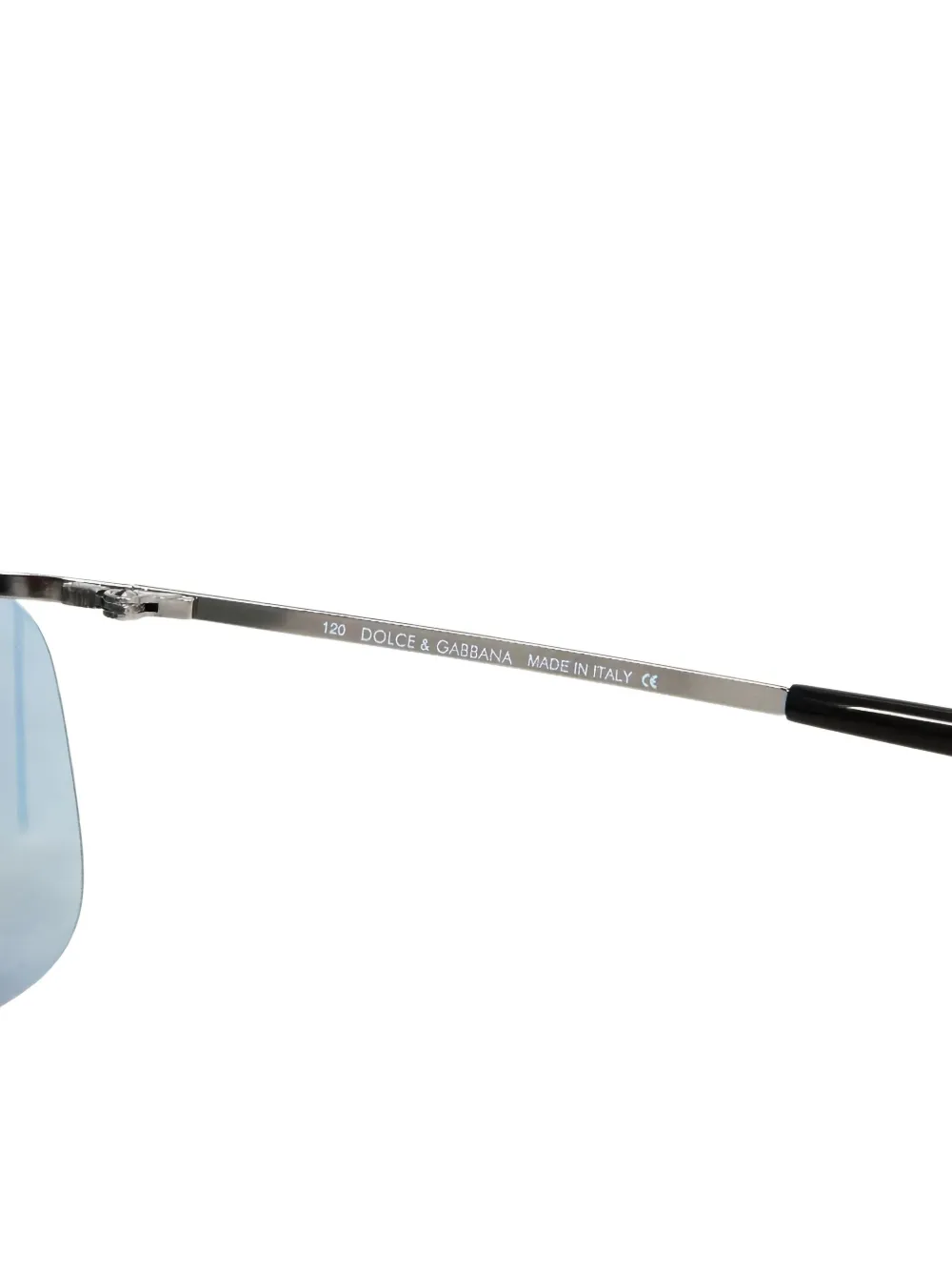 Dolce & Gabbana Eyewear Zonnebril met rechthoekig montuur Blauw