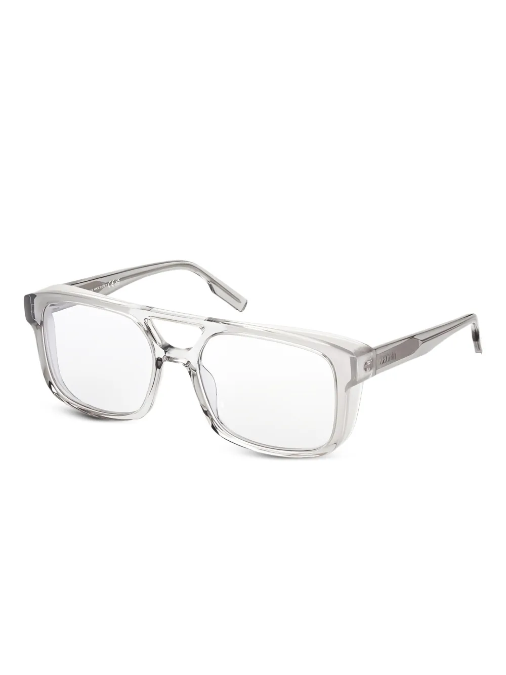 Zegna EZ0209 rectangle-frame sunglasses | White | Image 1