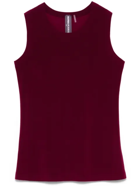 Norma Kamali crew-neck tank top