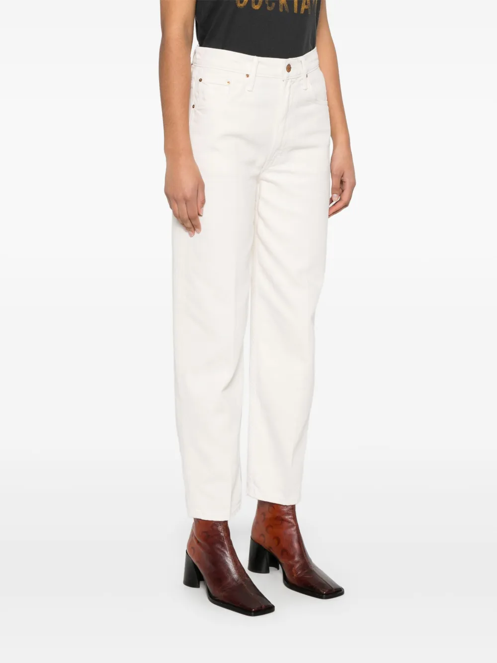 MOTHER The Peeler enkeljeans Beige
