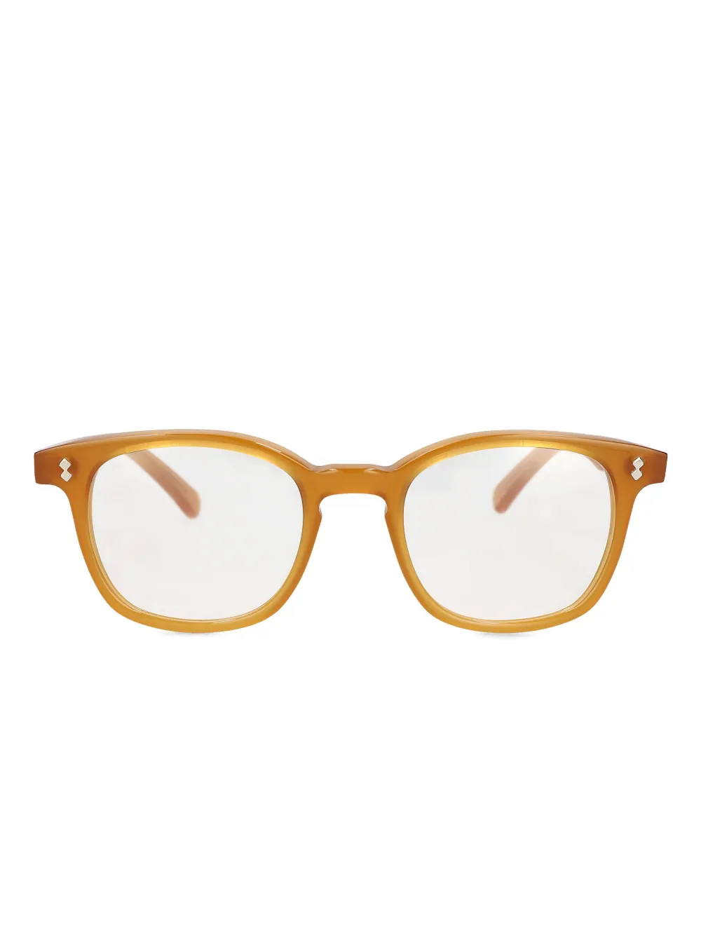 Family Affair Andre スクエアメガネフレーム - ブラウン Family Affair Andre スクエアメガネフレーム - ブラウン