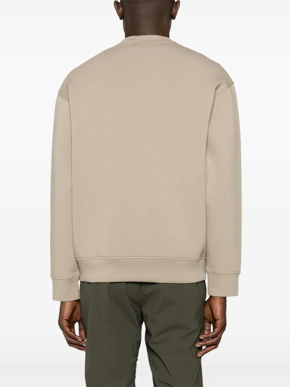 Emporio Armani Sweater met geborduurd logo Groen
