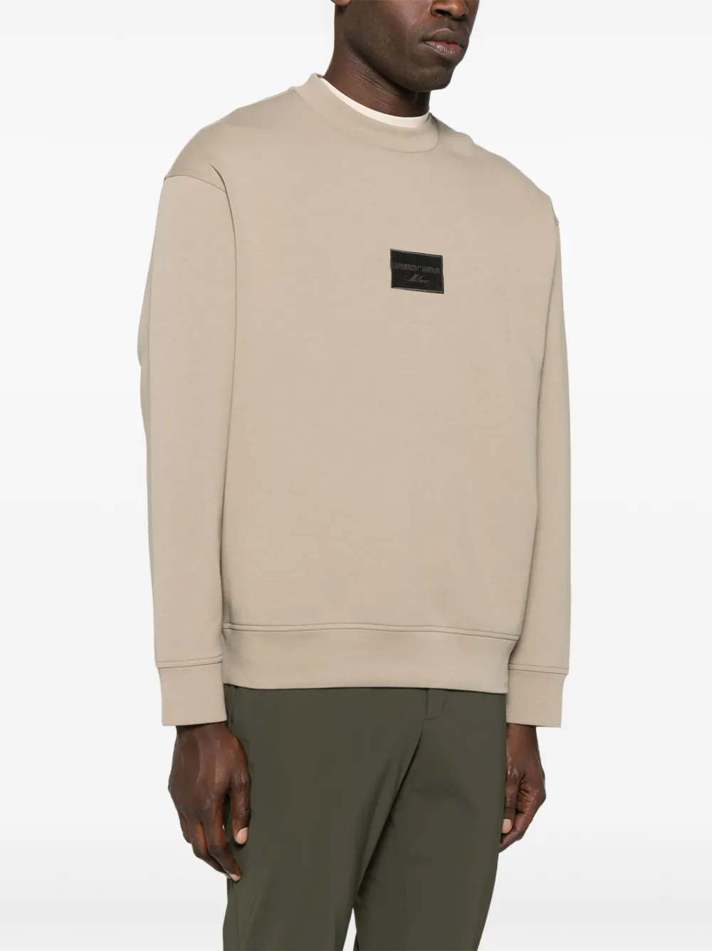 Emporio Armani Sweater met geborduurd logo Groen