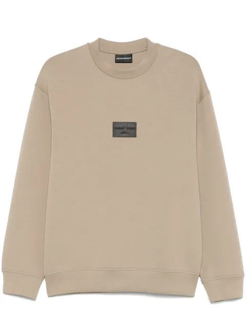 Emporio Armani logo-embroidered sweatshirt