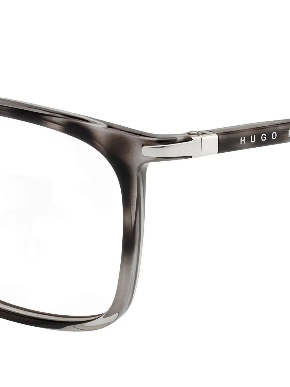 HUGO Bril met rechthoekig montuur Zwart