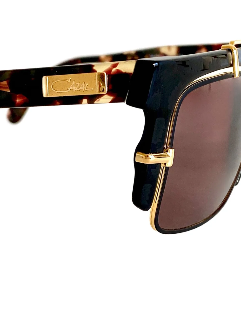 Cazal Zonnebril met vierkant montuur Zwart