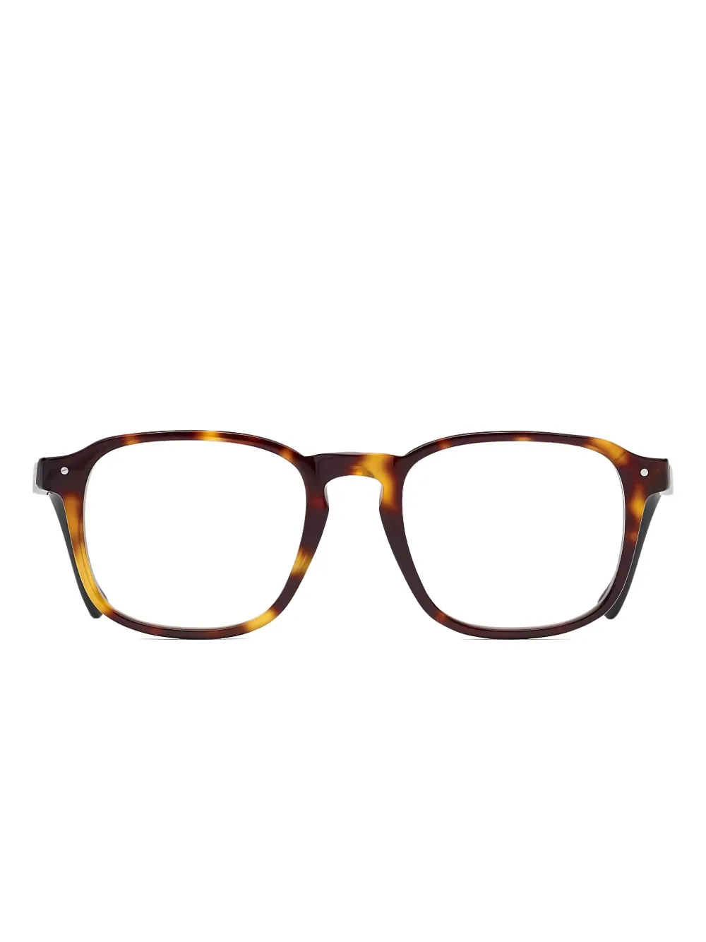 Very French Gangsters lunettes de vue carrées à effet écailles de tortue | marron | Image 1