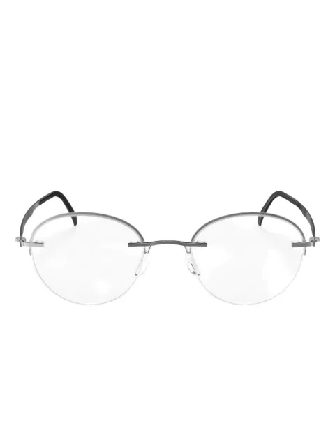 Silhouette rimless oval-frame glasses