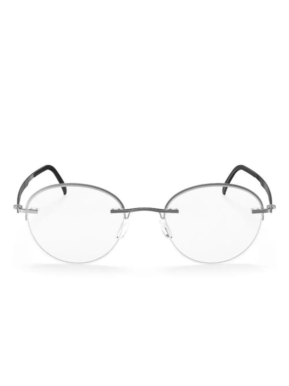 Silhouette rimless oval-frame glasses | Grey | Image 1
