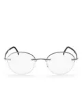 Silhouette rimless oval-frame glasses - Grey