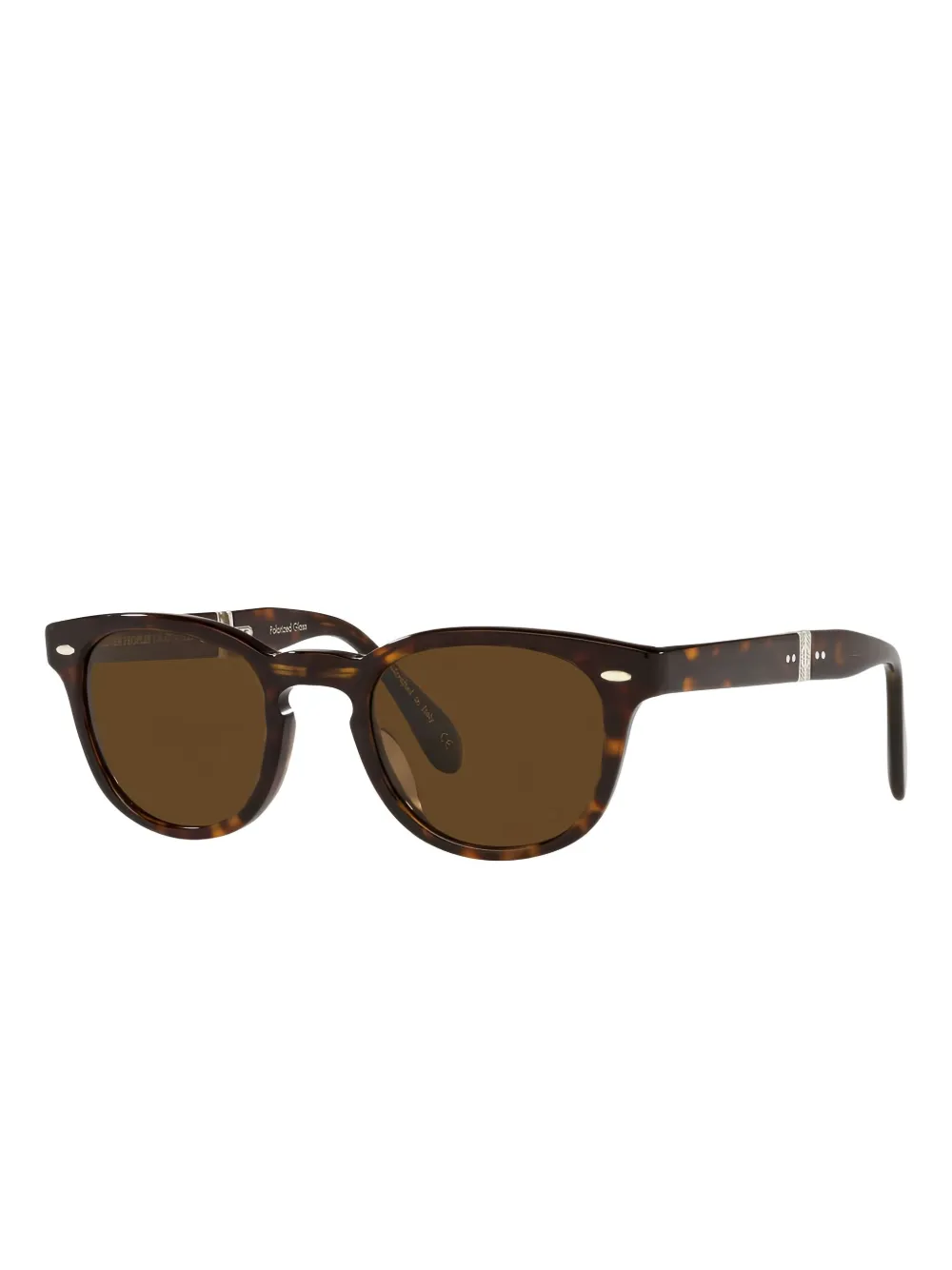 Oliver Peoples Sheldrake round-frame sunglasses - Bruin