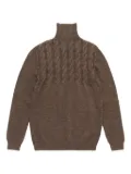 Maison Margiela cable-knit turtleneck jumper - Brown