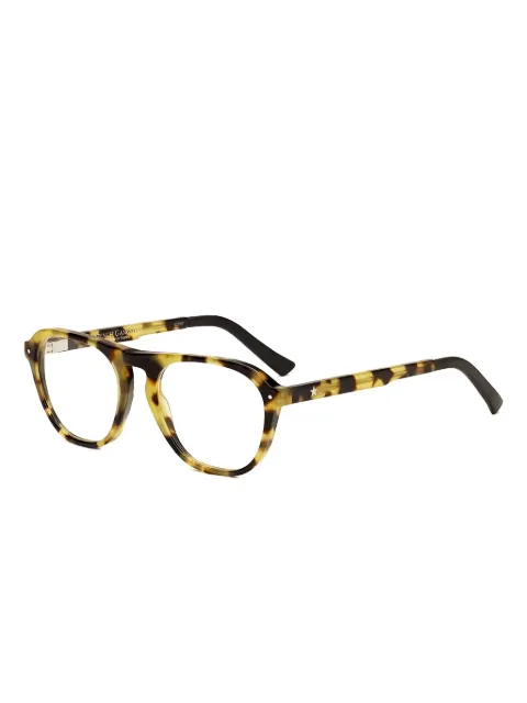 Very French Gangsters tortoiseshell pilot-frame glasses