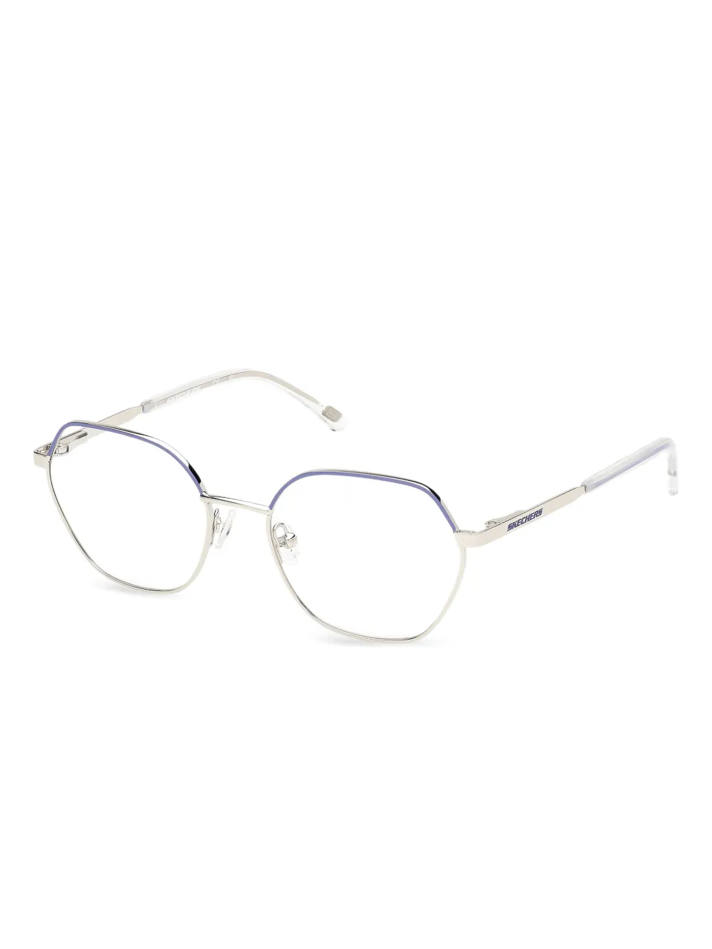 Skechers gafas con montura geométrica | plateado | Image 1