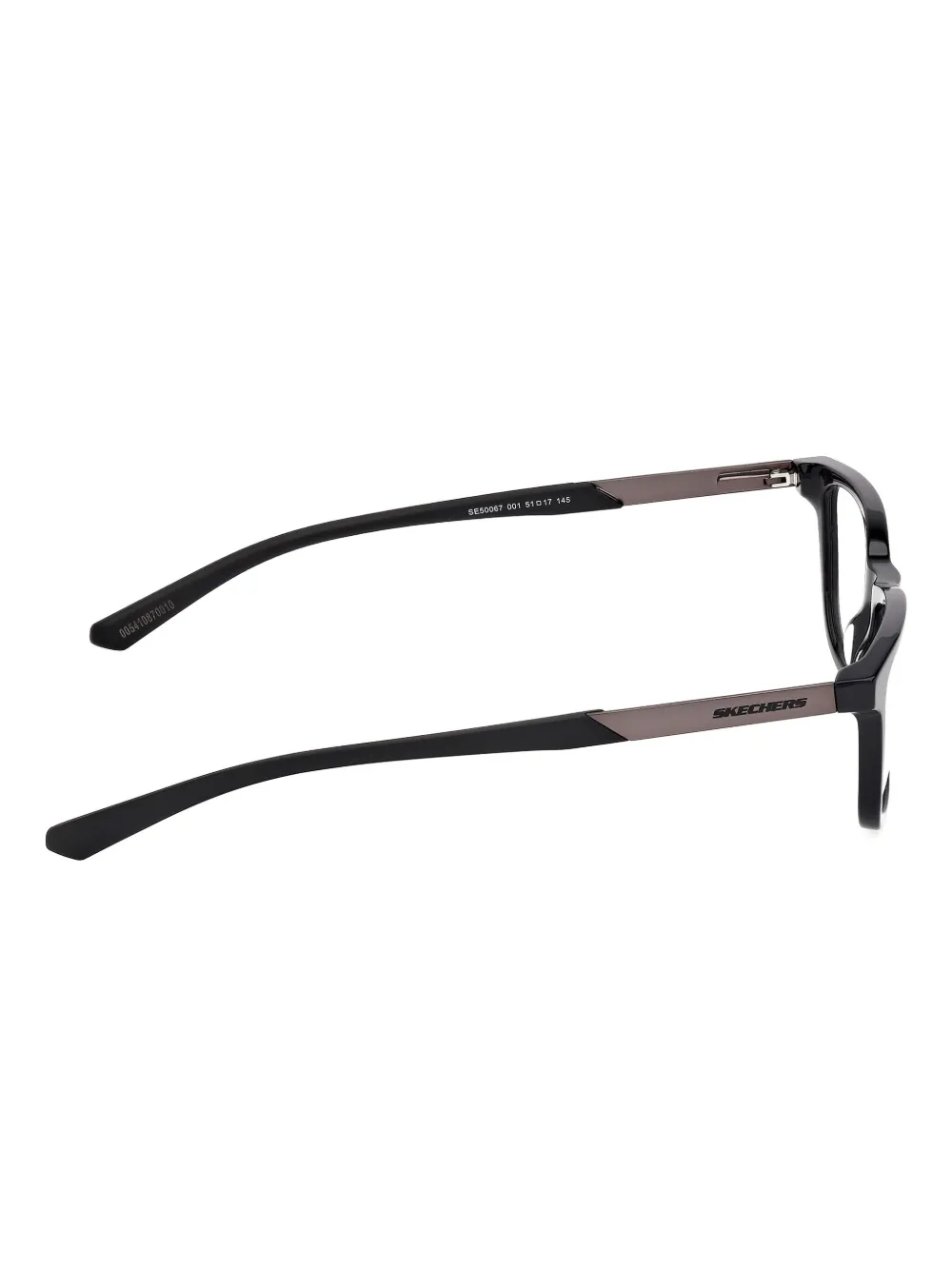 Skechers Bril met rechthoekig montuur Zwart