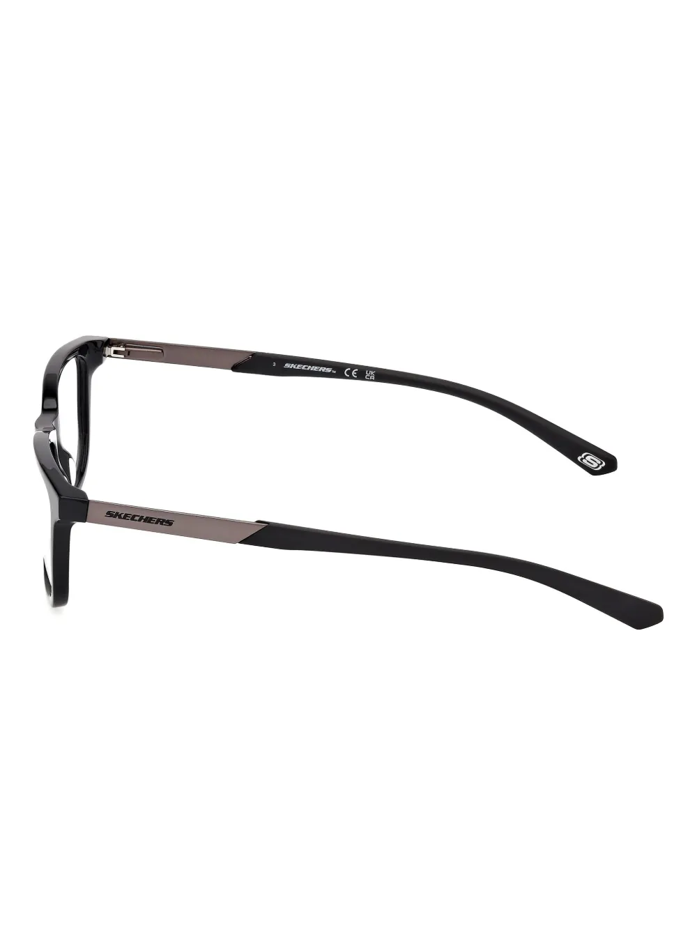 Skechers Bril met rechthoekig montuur Zwart