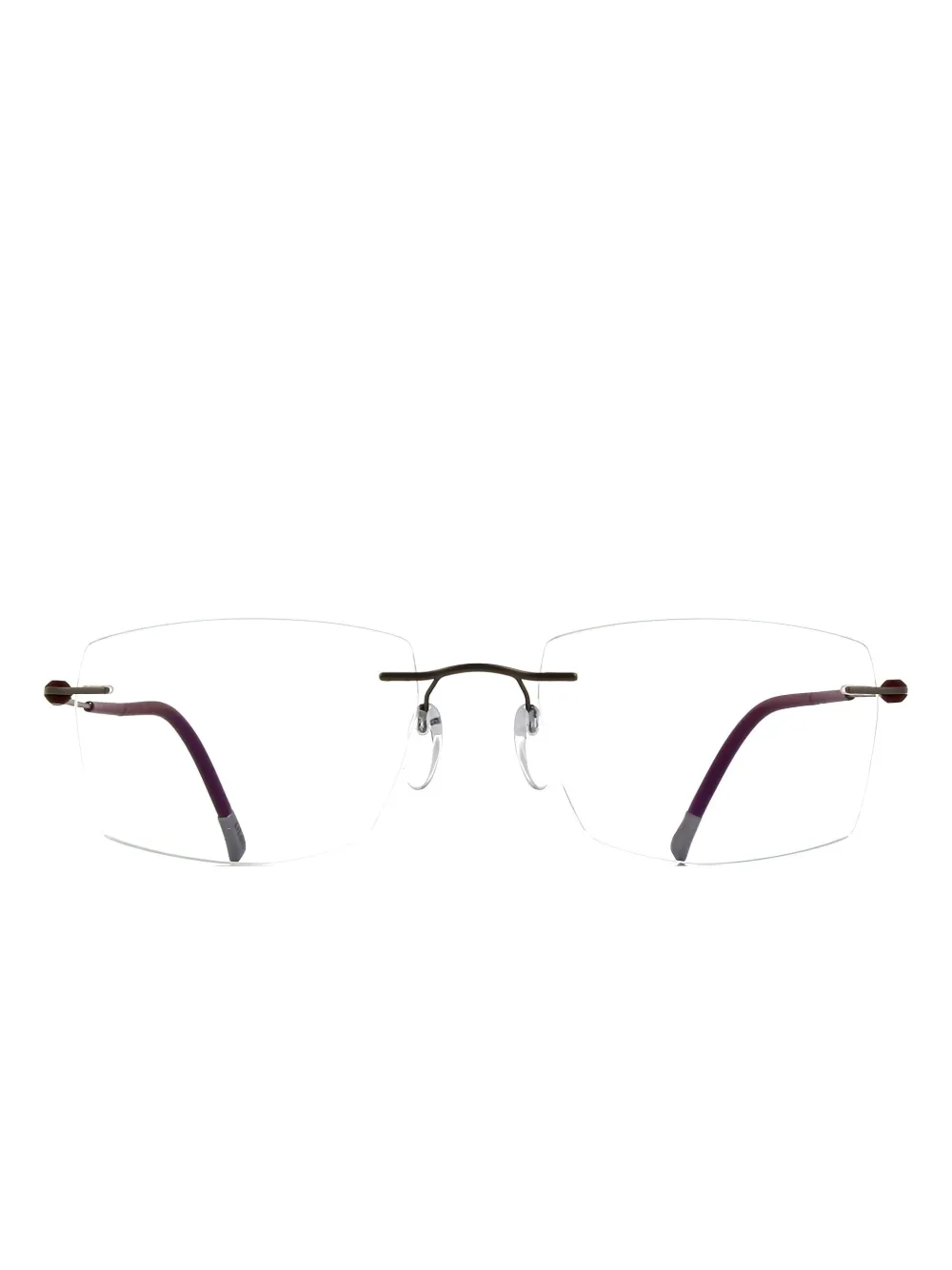 Silhouette lunettes de vue à verres rectangulaires | rouge | Image 1