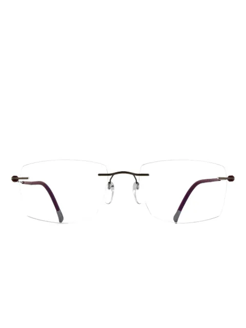 Silhouette rimless rectangle-frame glasses
