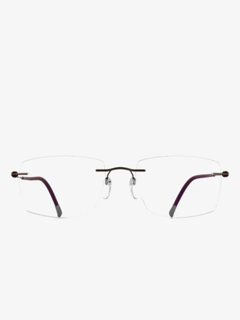 Silhouette rimless rectangle-frame glasses