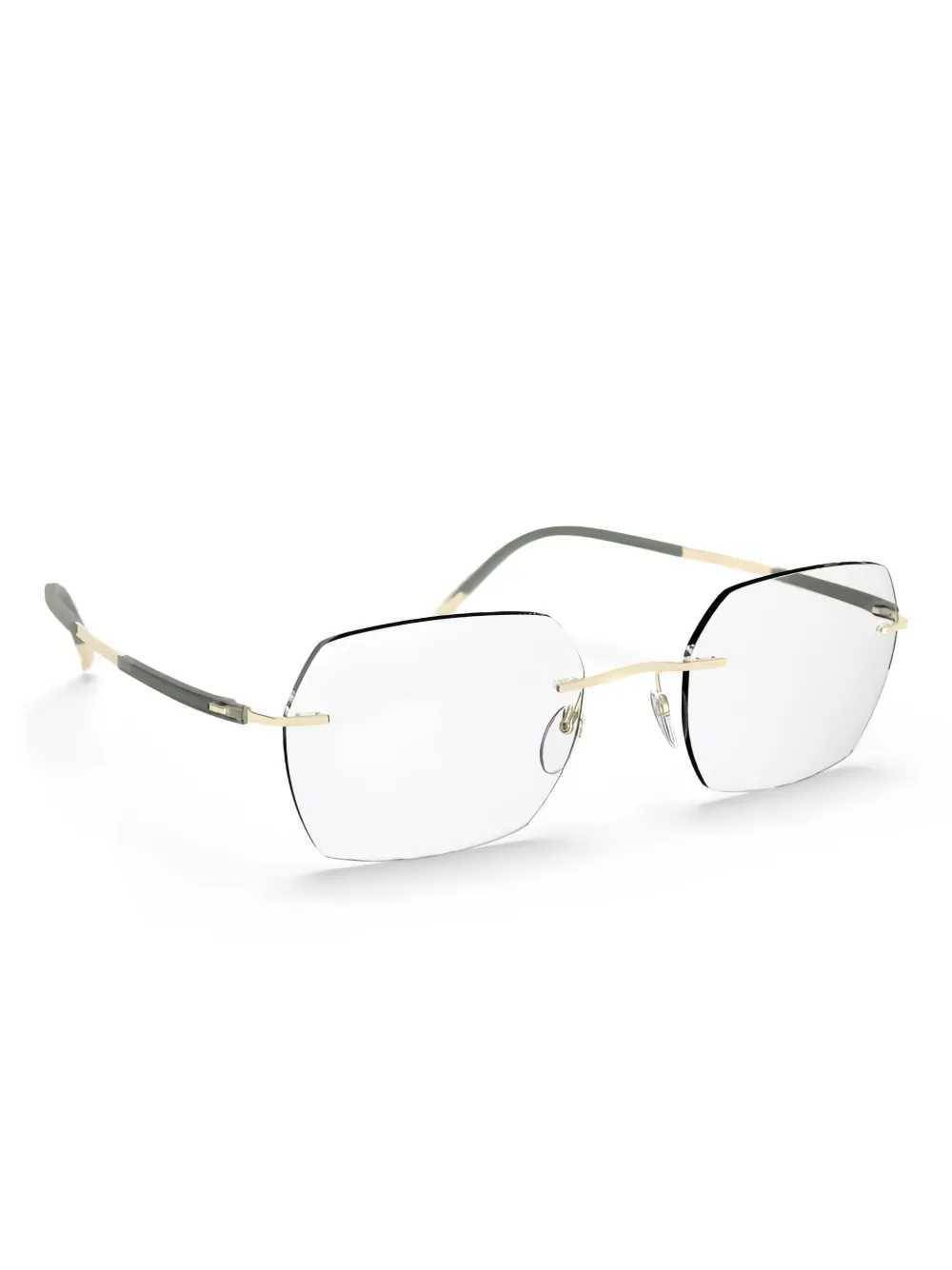 Silhouette geometric-frame glasses | Black | Image 1
