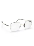 Silhouette geometric-frame glasses - Black