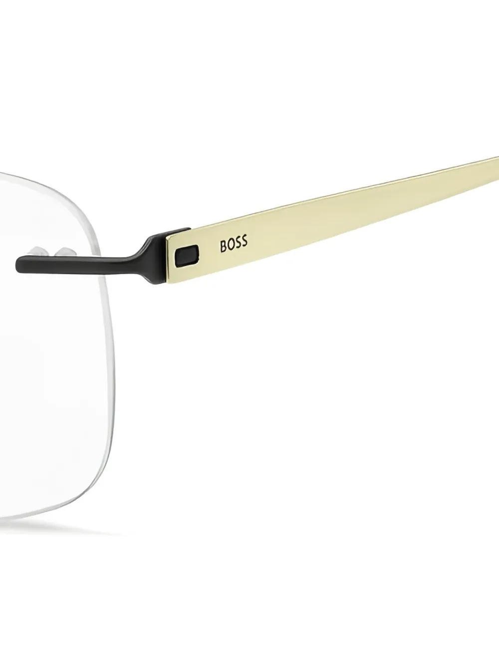 HUGO Bril met rechthoekig montuur Beige