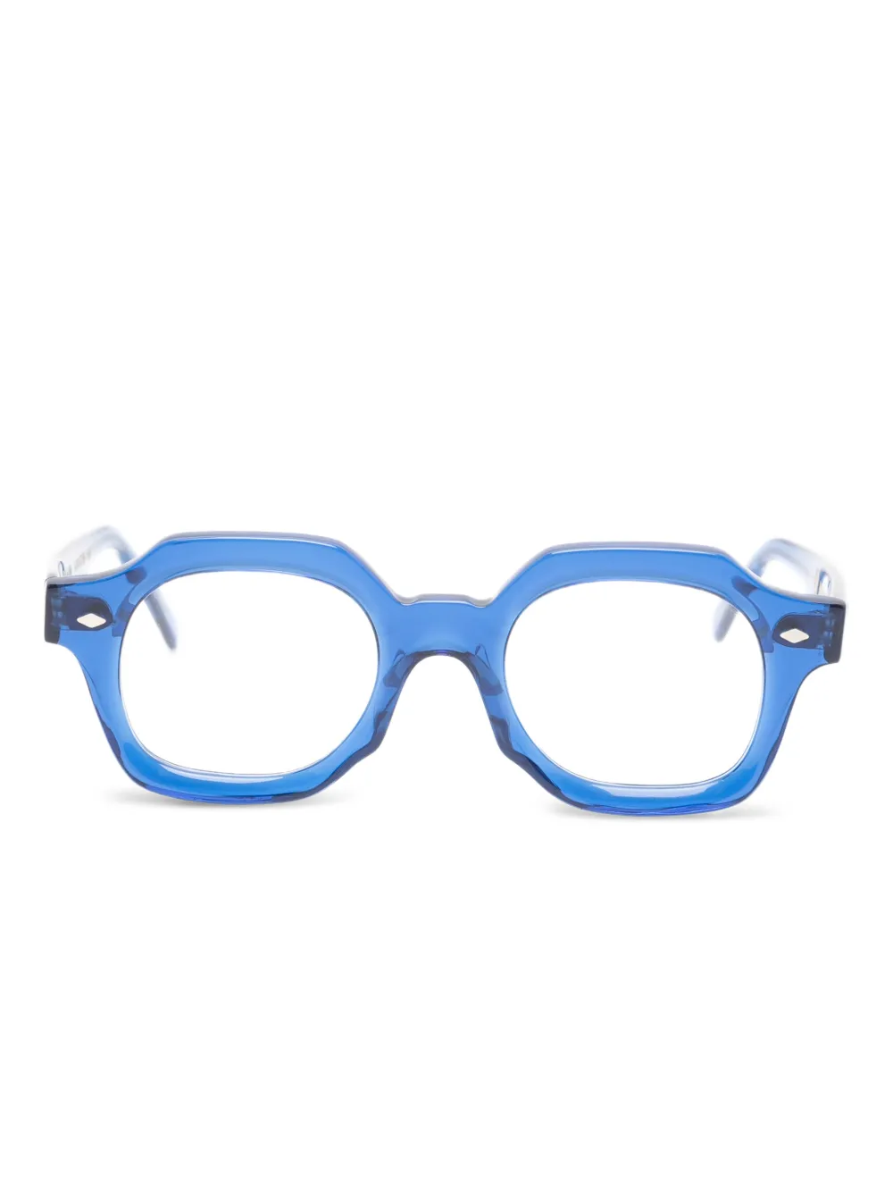 Family Affair geometric-frame glasses - Blu