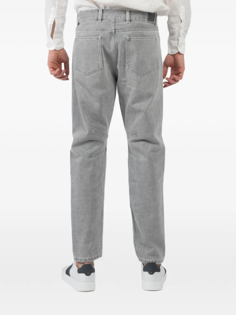 Eleventy Denim jeans met gedrapeerde voorkant Grijs