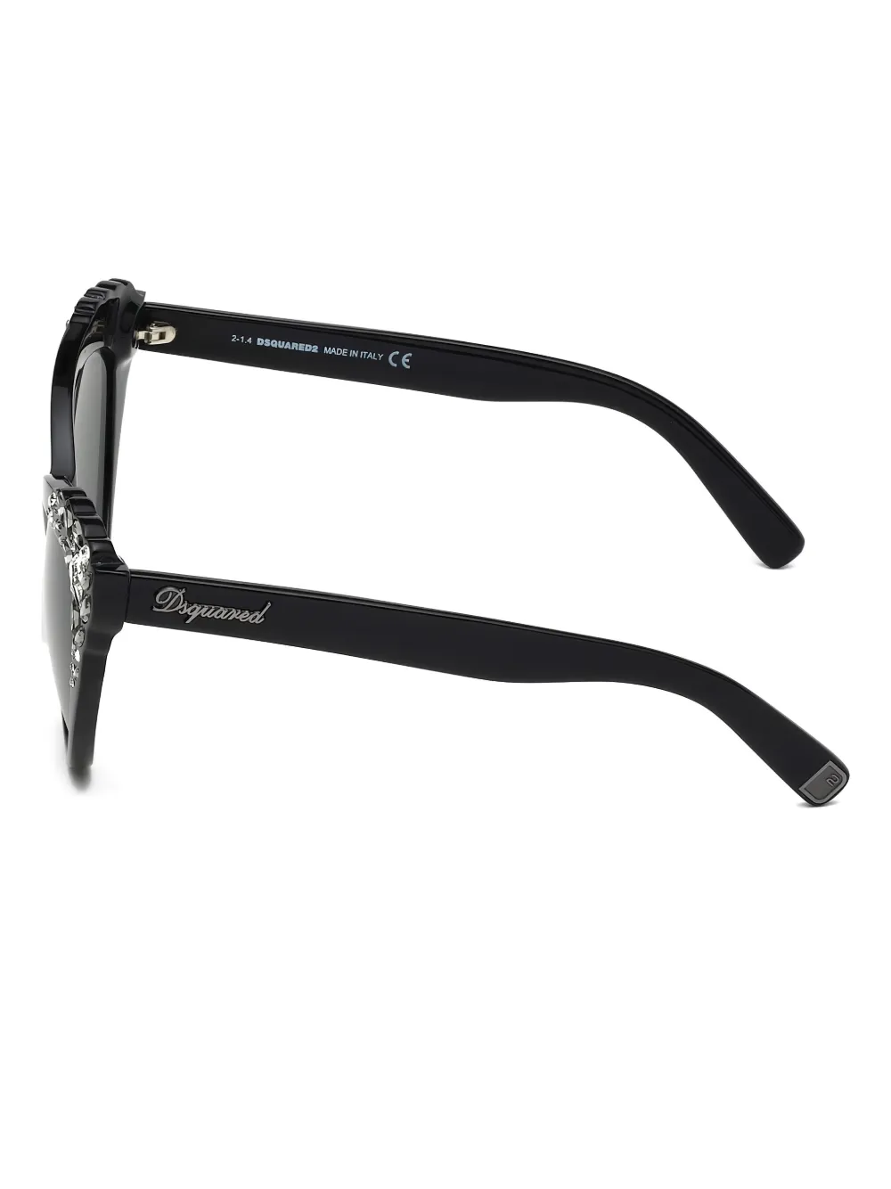 DSQUARED2 EYEWEAR Zonnebril met cat-eye montuur Zwart