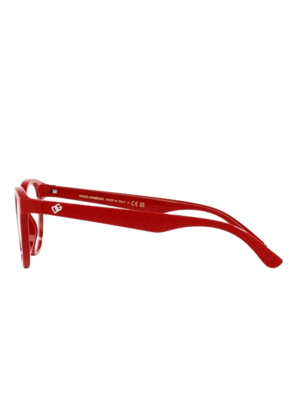 Dolce & Gabbana Eyewear Bril met ovaal montuur Rood