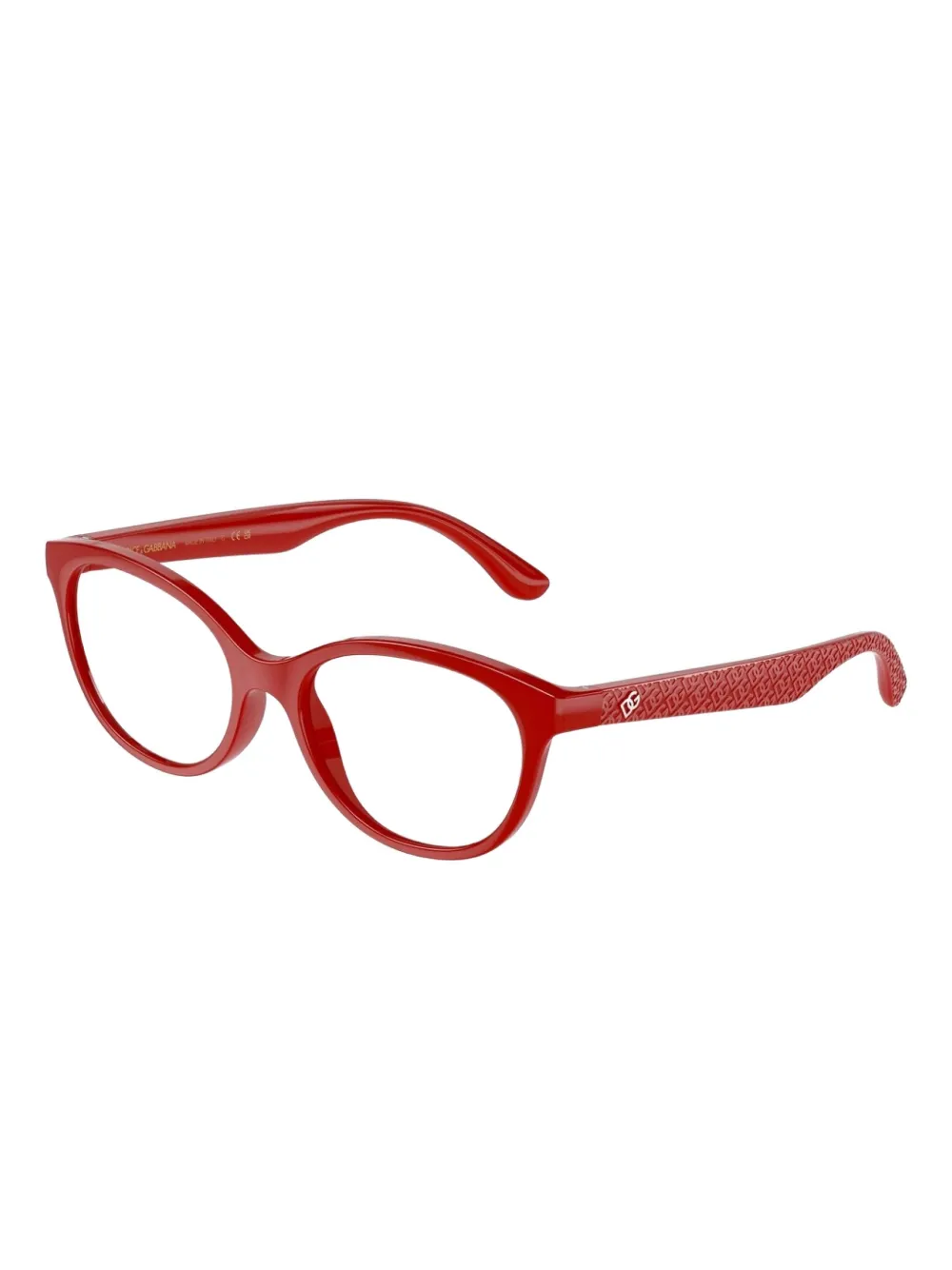 Dolce & Gabbana Eyewear Bril met ovaal montuur Rood