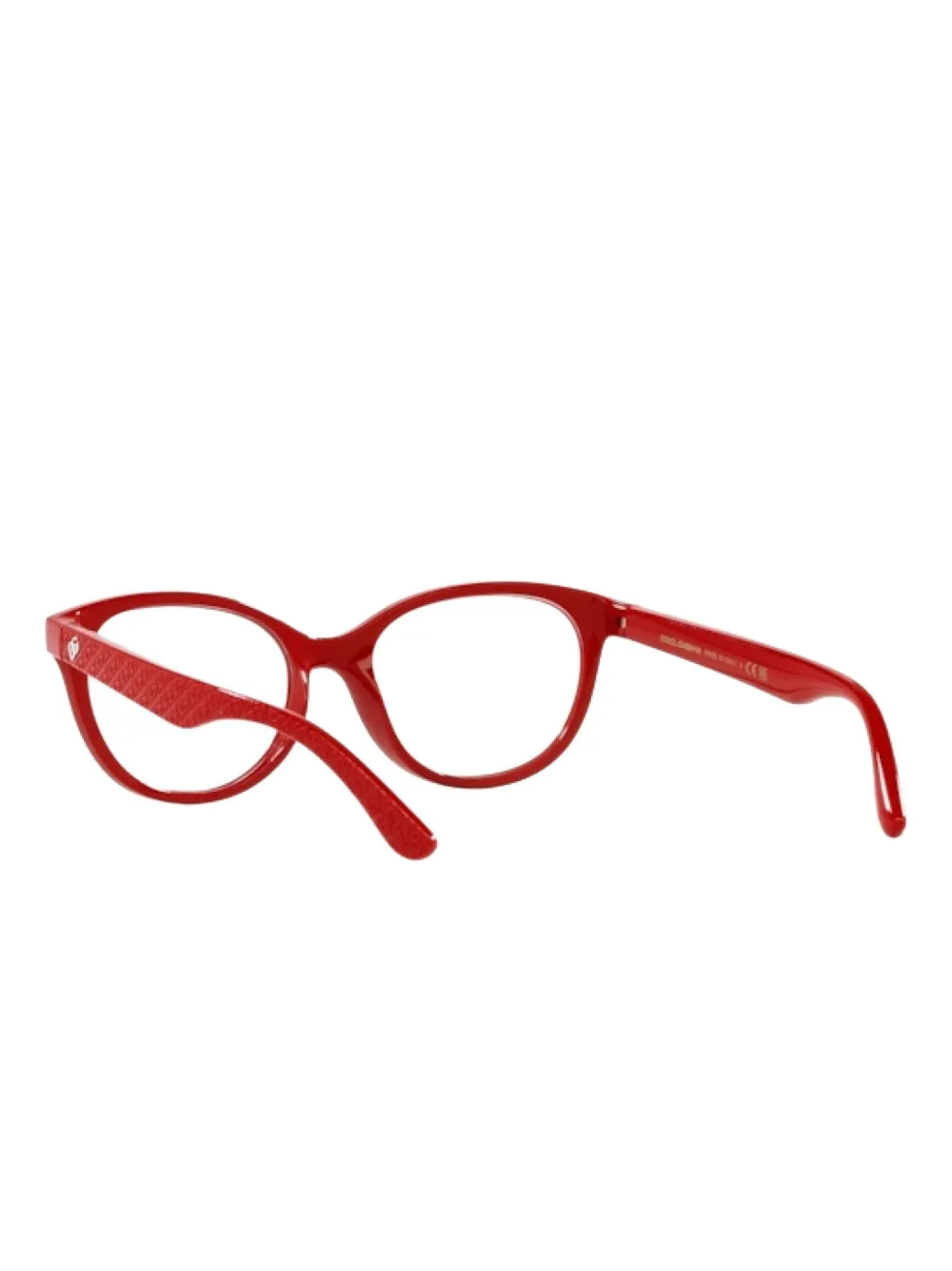 Dolce & Gabbana Eyewear Bril met ovaal montuur Rood