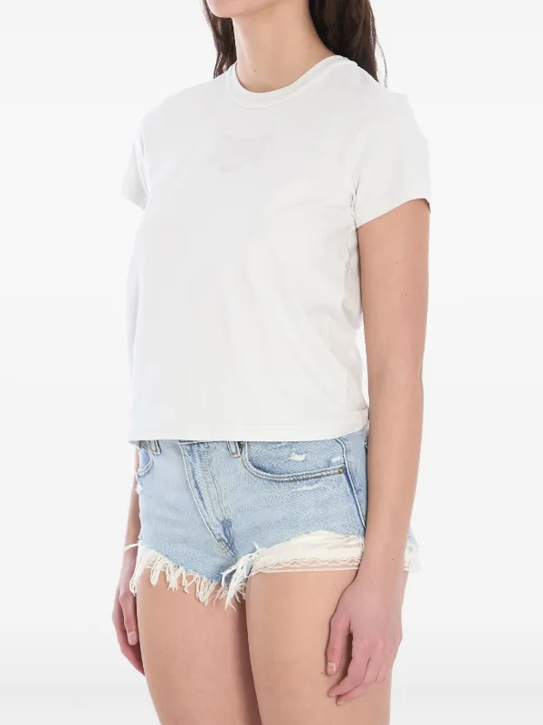 alexanderwang.t クロップドポロシャツ ホワイト Alexander Wang クロップド Tシャツ | ホワイト | FARFETCH JP