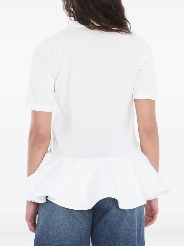 Alaïa Peplum t-shirt | White | FARFETCH