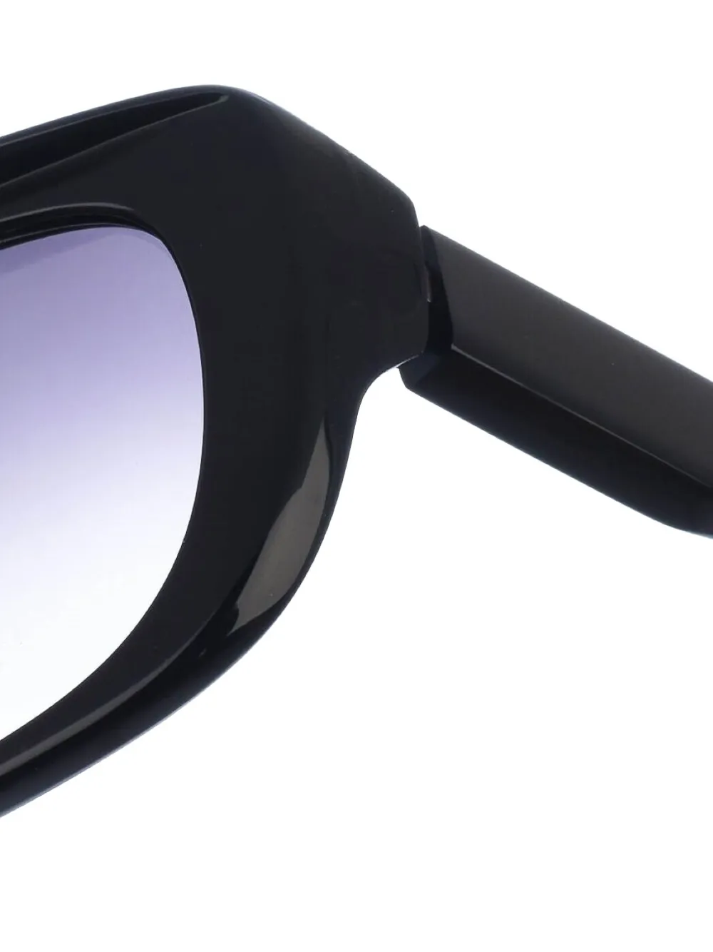 Courrèges geometric frame sunglasses - Zwart