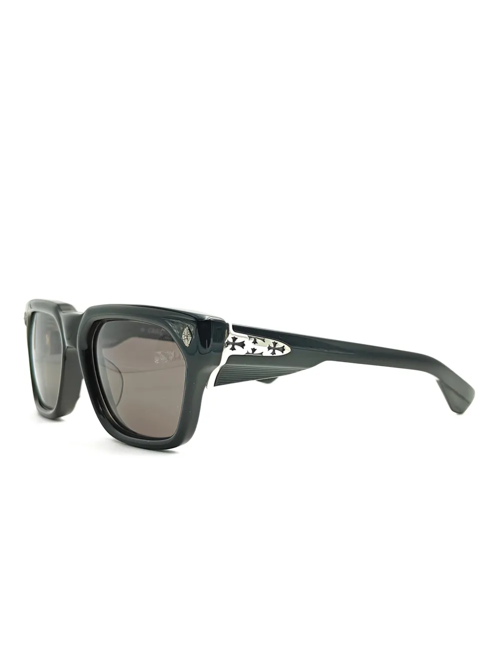 Chrome Hearts Sniffer cross sunglasses - Zwart