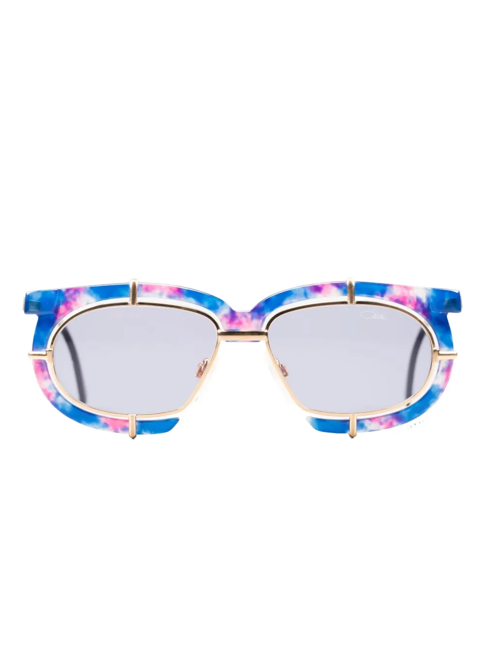 Cazal Roun- Frame Sunglasses In Blue